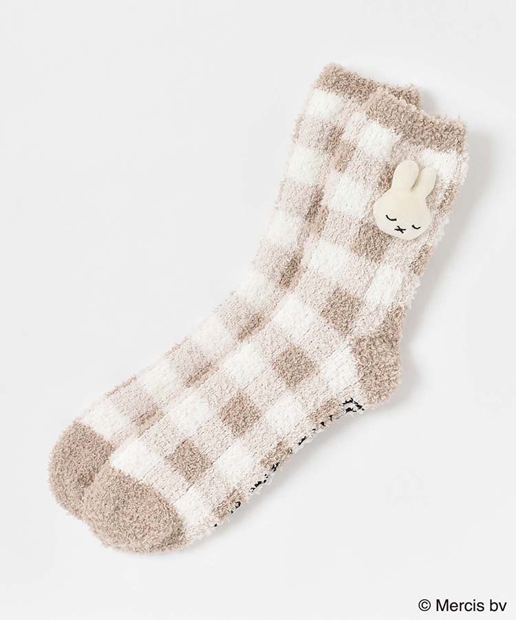 ミッフィーマスコット付ルームソックス