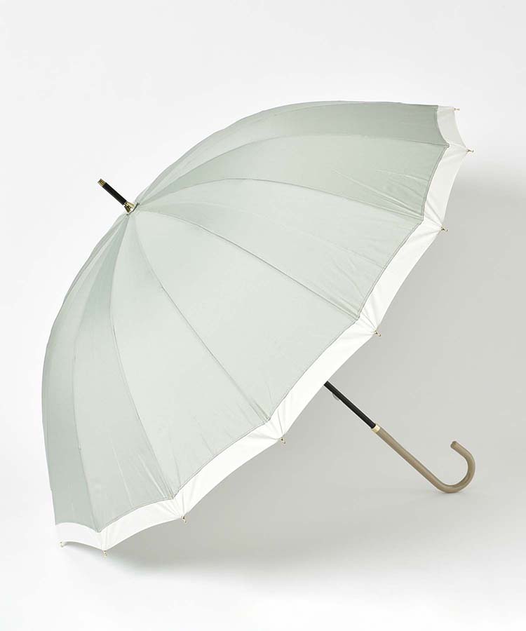 16フレームバイカラー雨長傘