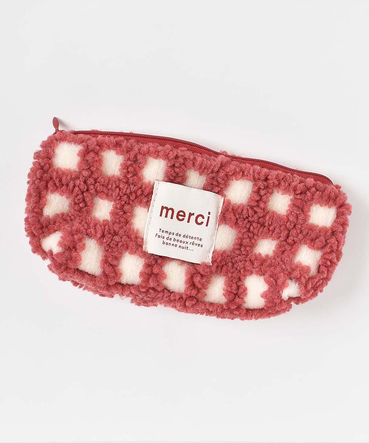 ボアチェックペンポーチ