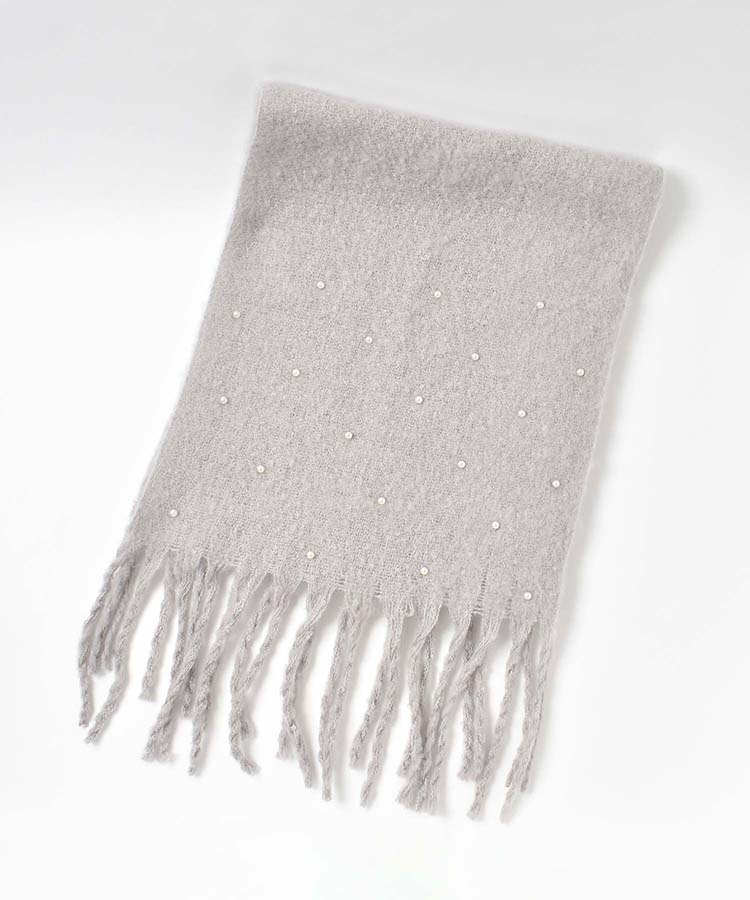 パール付きストール