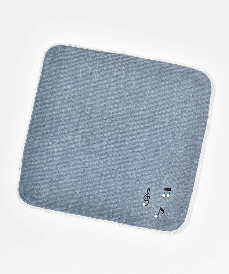 音符パール刺繍ハンカチ