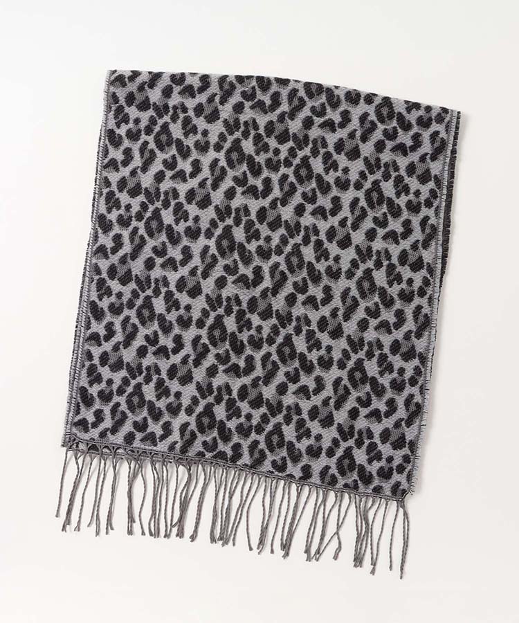 ヒョウ柄マフラー