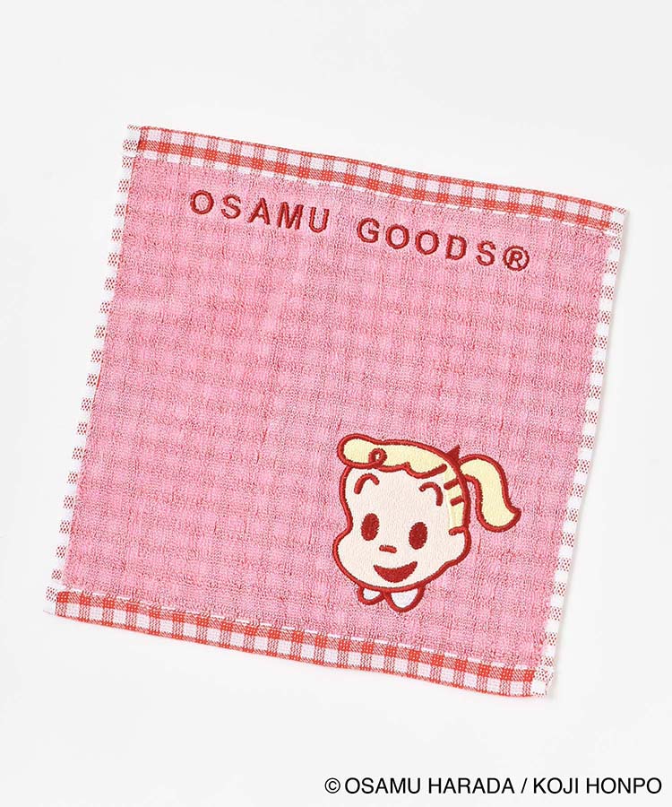 OSAMU GOODSアップリケ刺繍ミニタオル
