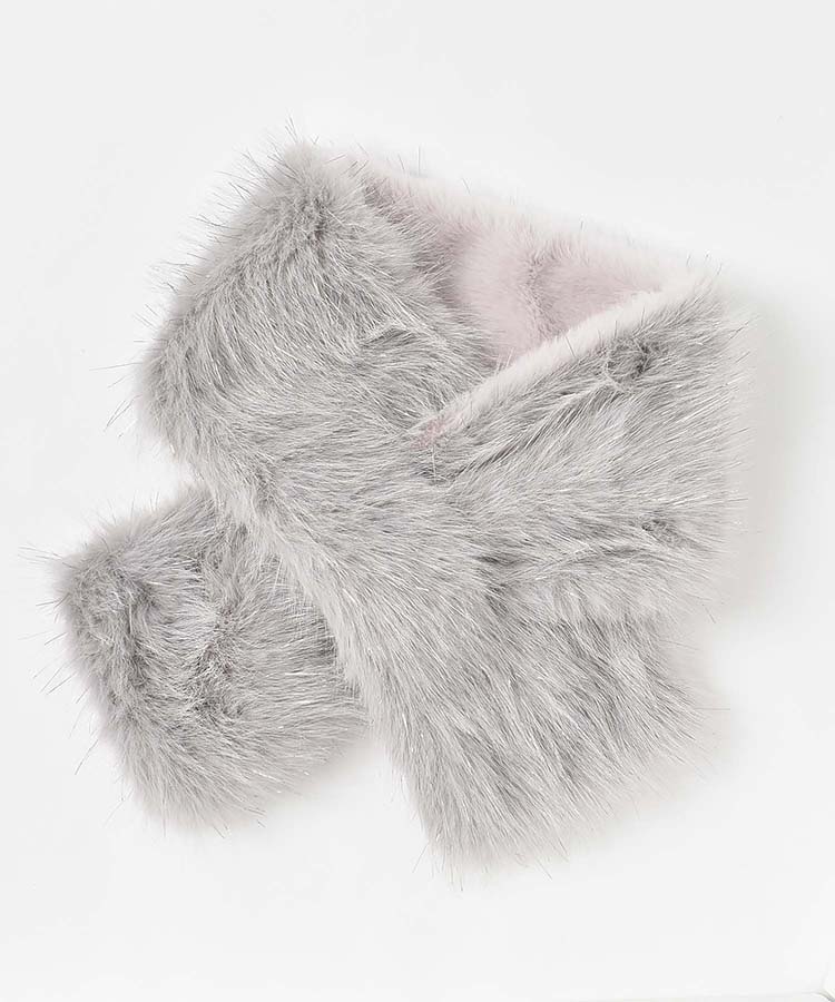 ラメファーミニマフラー