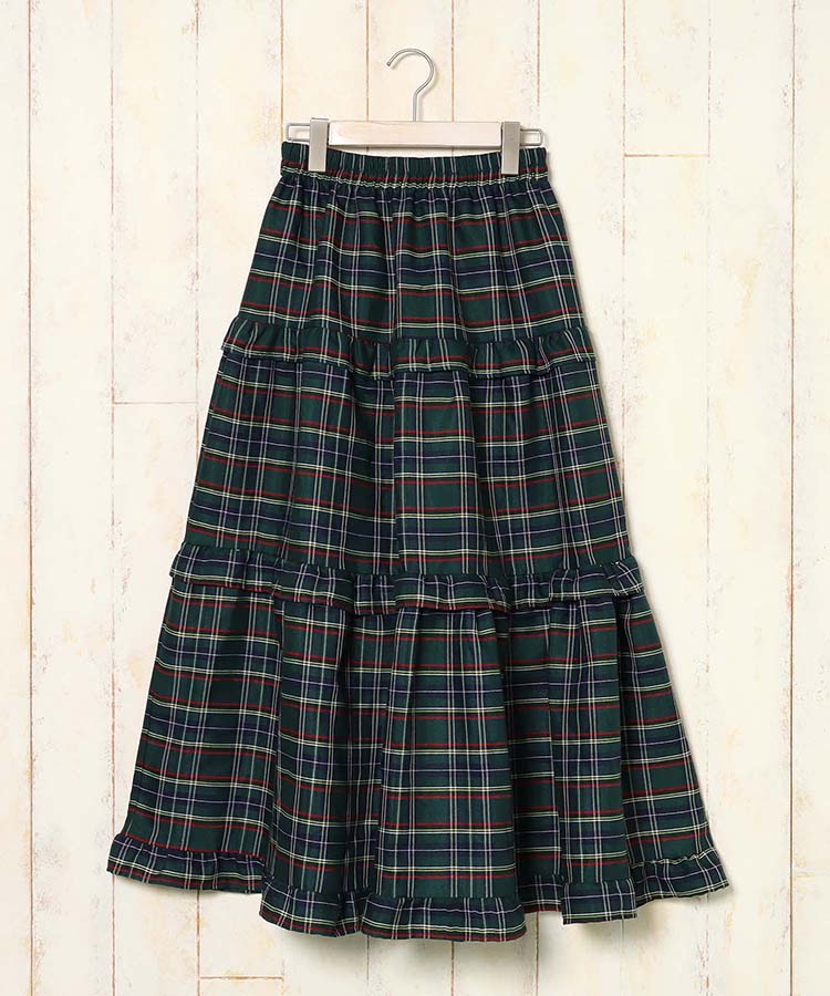 チェックティアードスカート