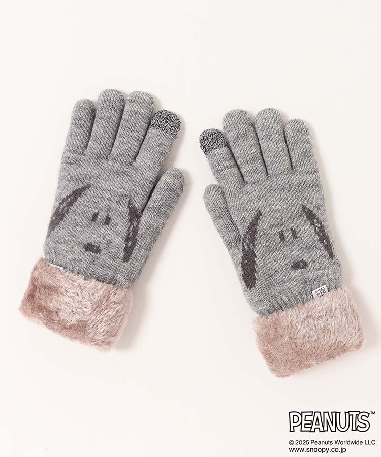 スヌーピーカオニットグローブ