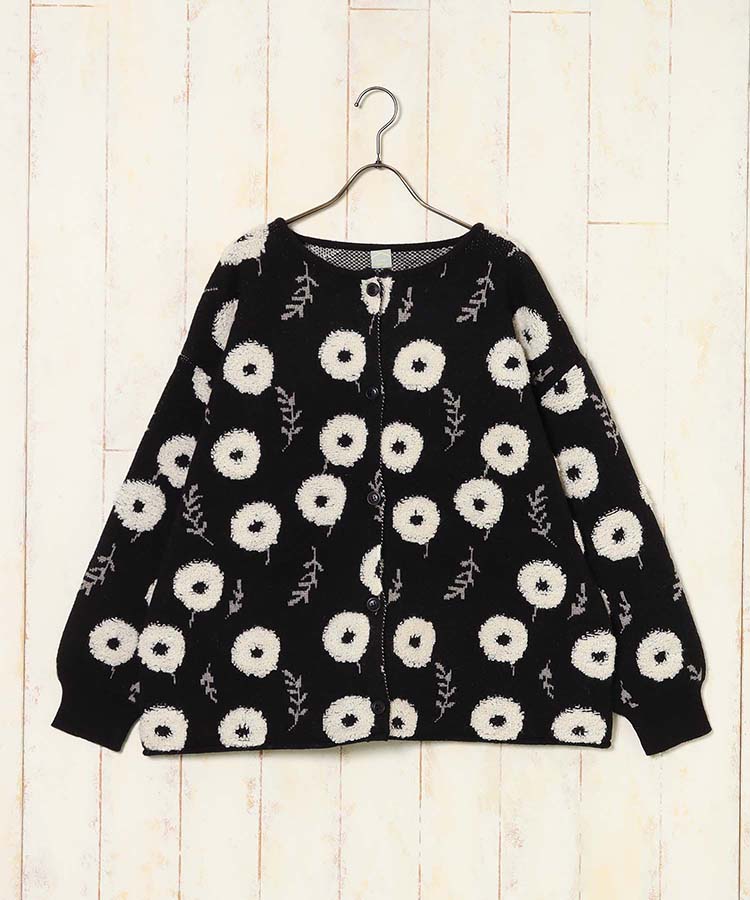 【WEB限定】フラッフィーフラワーカーディガン