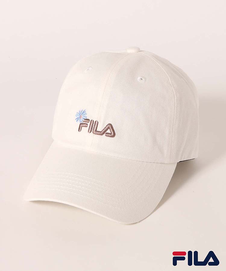 FILAフラワー刺繍キャップ