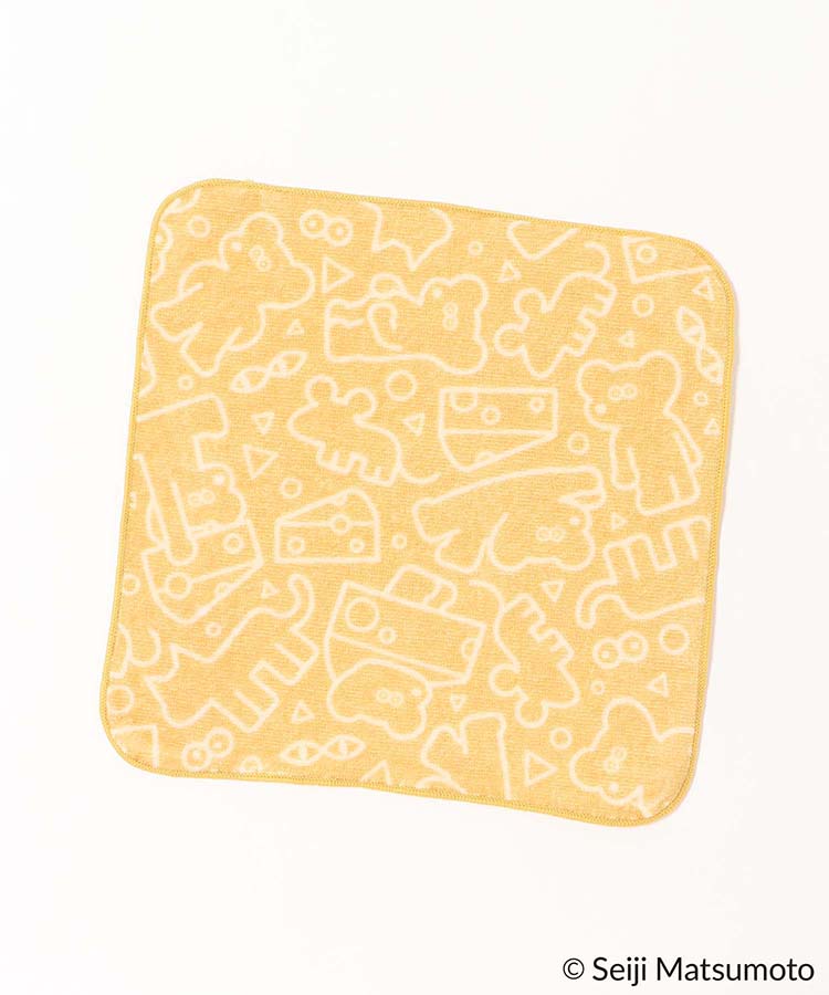 ねずみのANDYインクジェットハンカチ