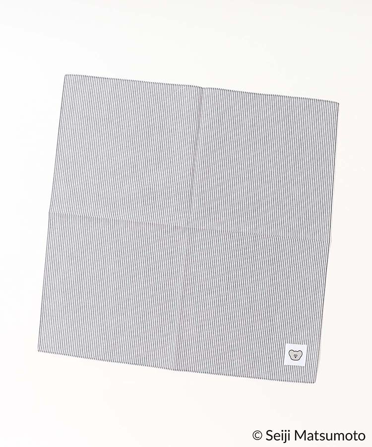 ねずみのANDYストライプ大判ハンカチ