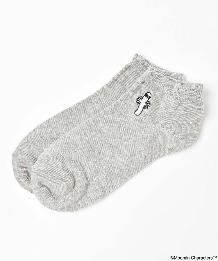 ニョロニョロ 刺繍アンクルソックス