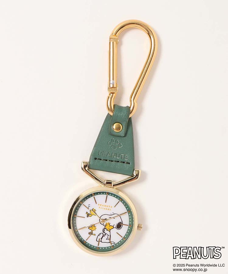 スヌーピーカラビナレザーウォッチJ
