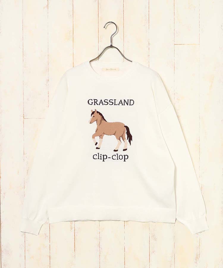 horse clip-clopニット