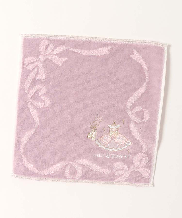 JILL STUARTバレエ刺繍タオルハンカチ