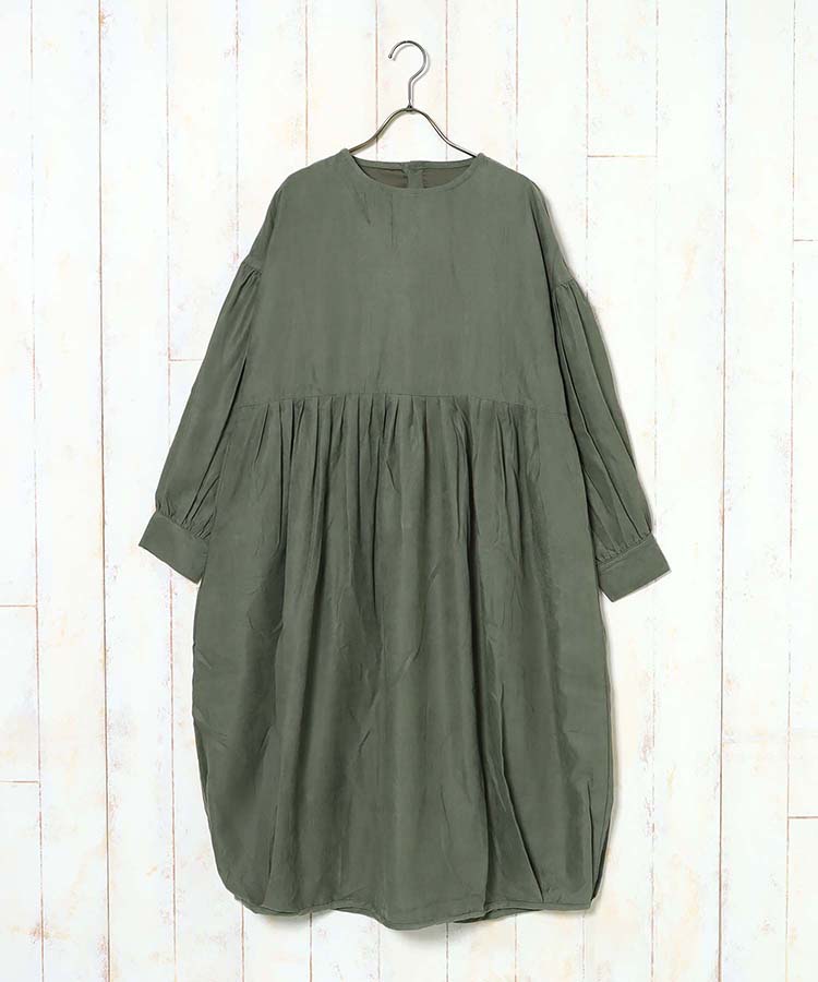 コーデュロイコクーンワンピース