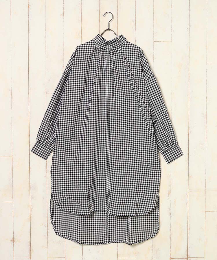 ネックギャザーワンピース