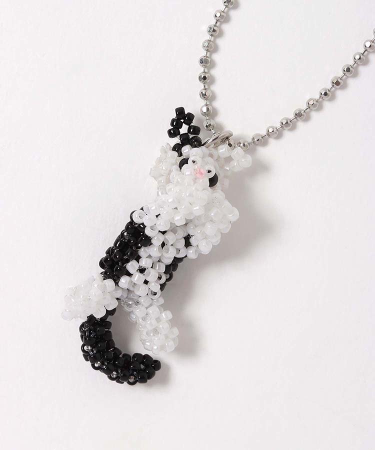 キャットビーズネックレス