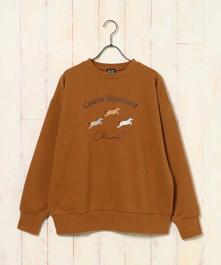 cheval刺繍スウェット