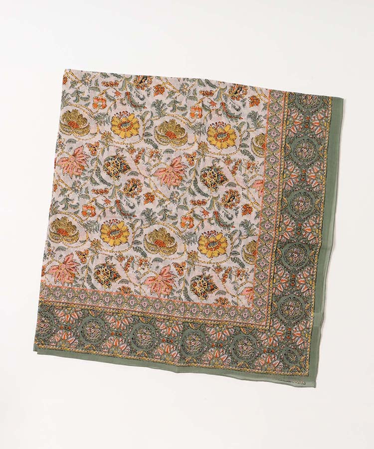 フラワーオーバーサイズスカーフ