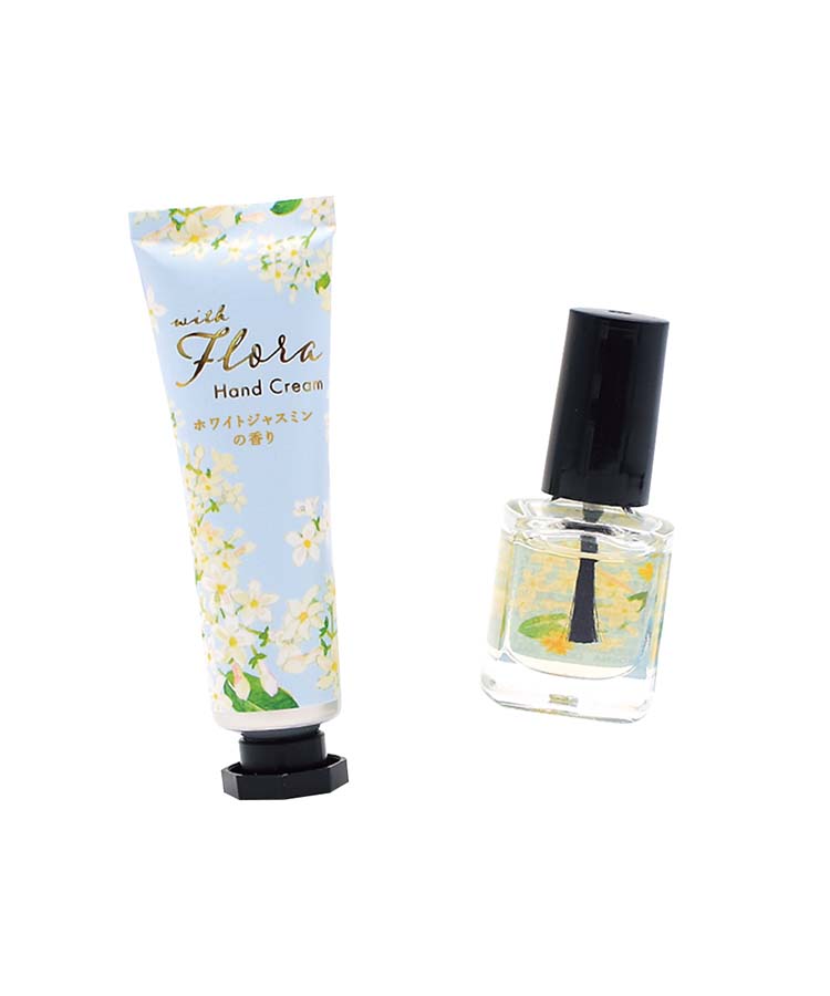 ウィズフローラホワイトジャスミンハンド&ネイルオイルセット