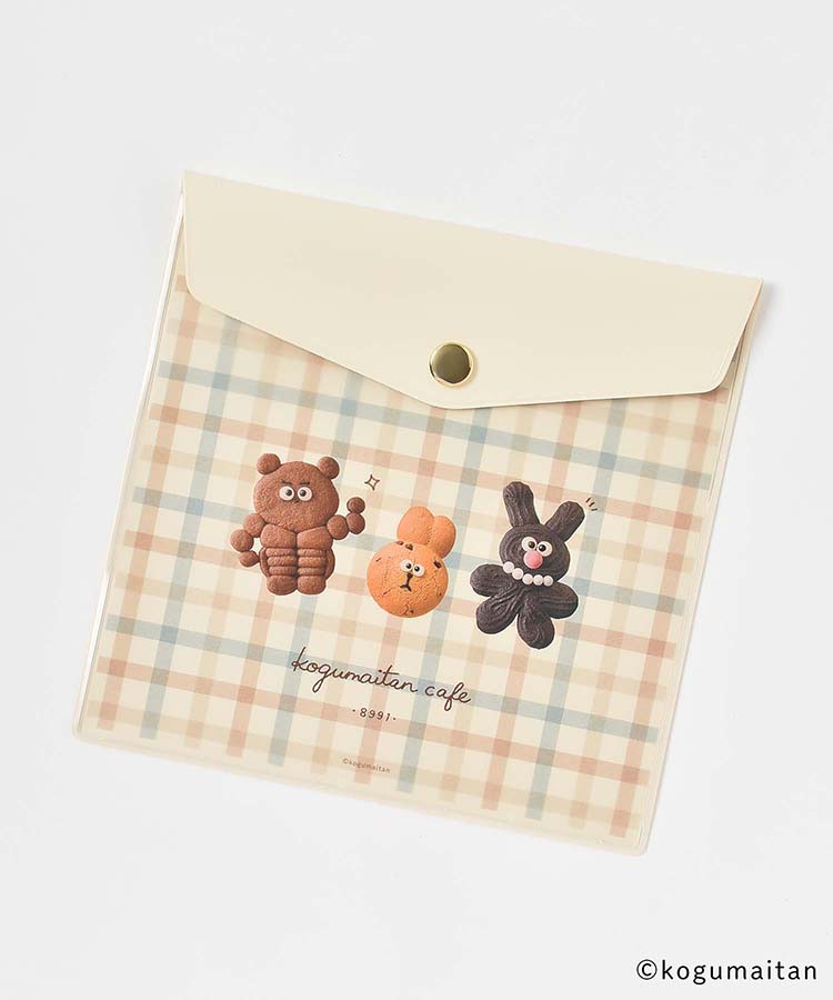 こぐまいたんホック付ポーチ