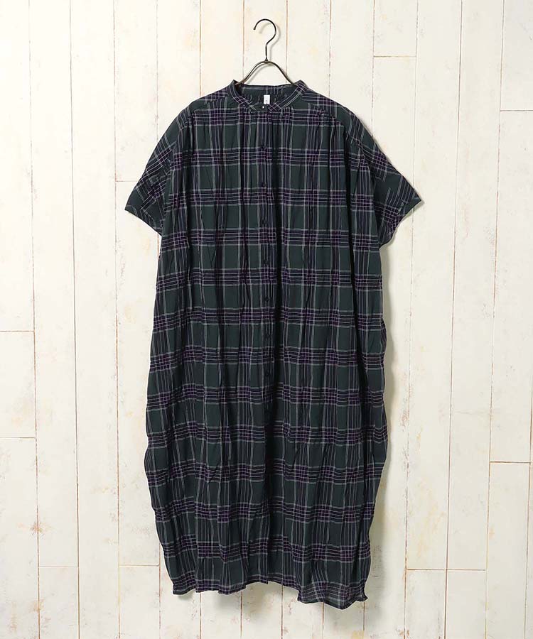 チェックワンピース