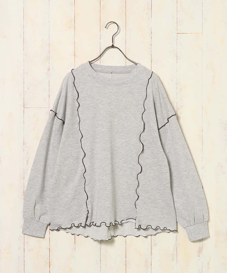 配色メロープルオーバー