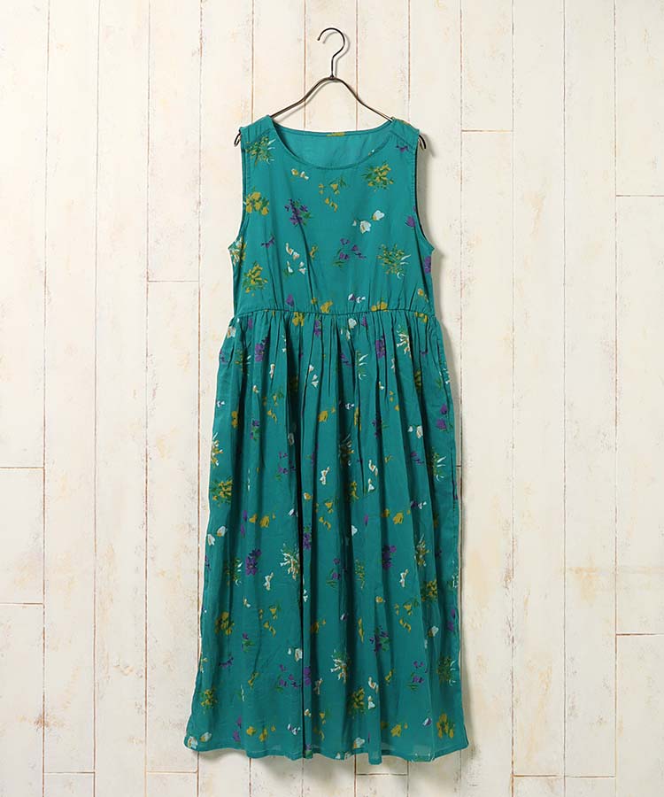 ≪SALE≫袖なし総柄ワンピースNO3