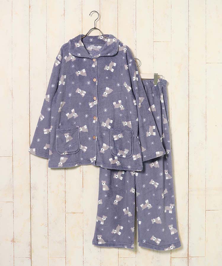 サンゴパイル総柄ルーム上下セット