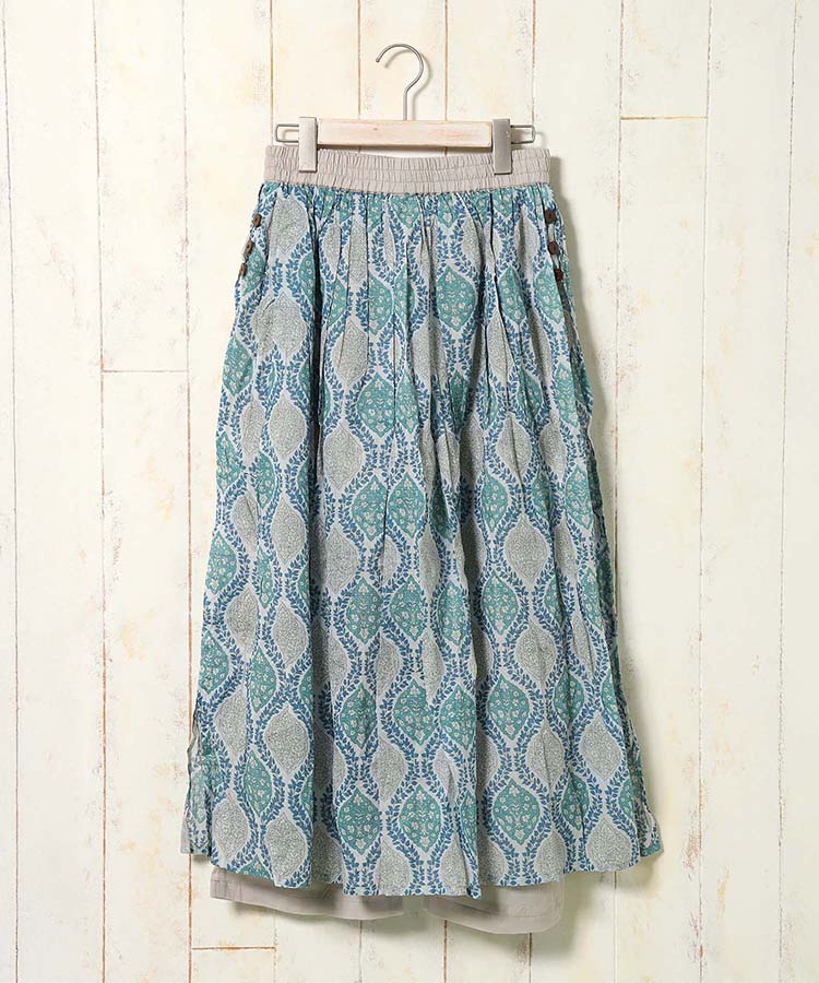 オリエンタル柄パンツスカート