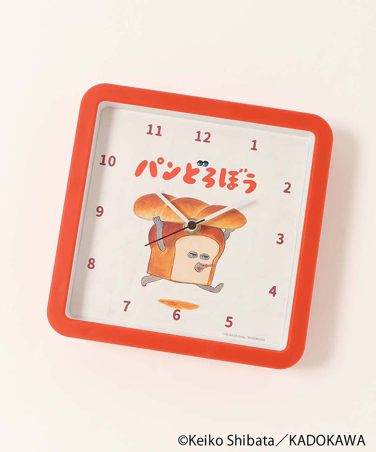 パンどろぼうスクエアウォールクロック