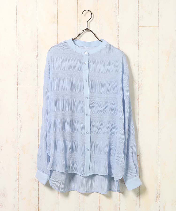 マジョリカプリーツブラウス