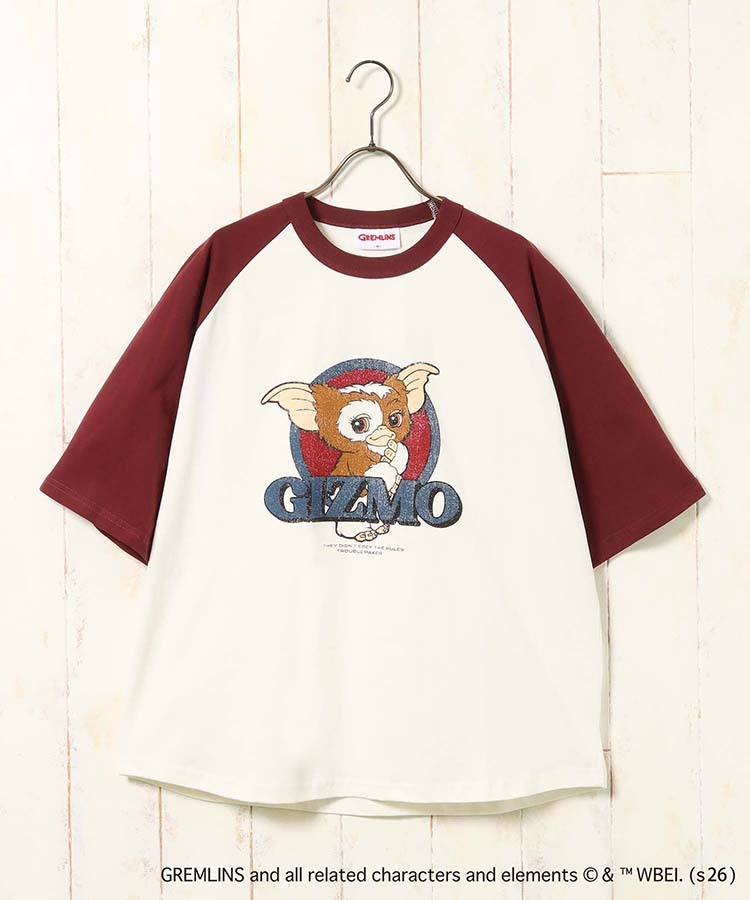 グレムリンラグランプリントTシャツ