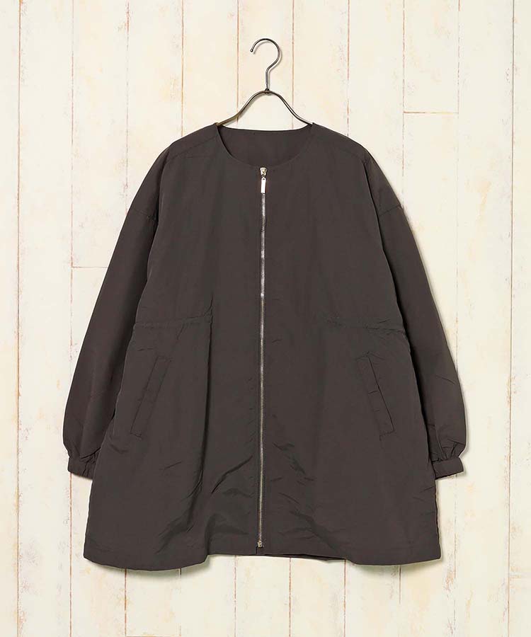 撥水加工ミドル丈コート