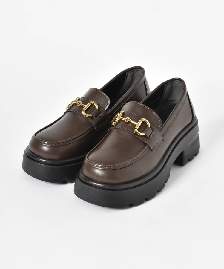 ≪SALE≫【WEB限定】ビット厚底ローファー