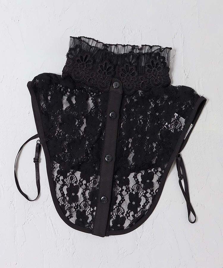 レーススタンド付け襟