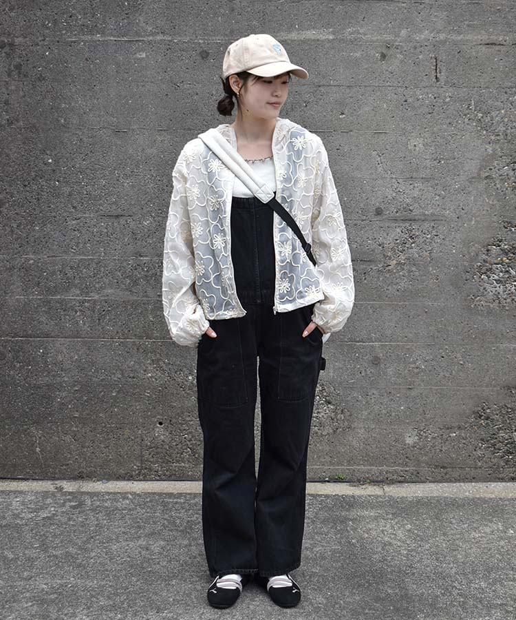 シアーフラワーフードブルゾン