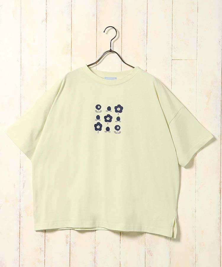 フラワーコットンＴシャツ