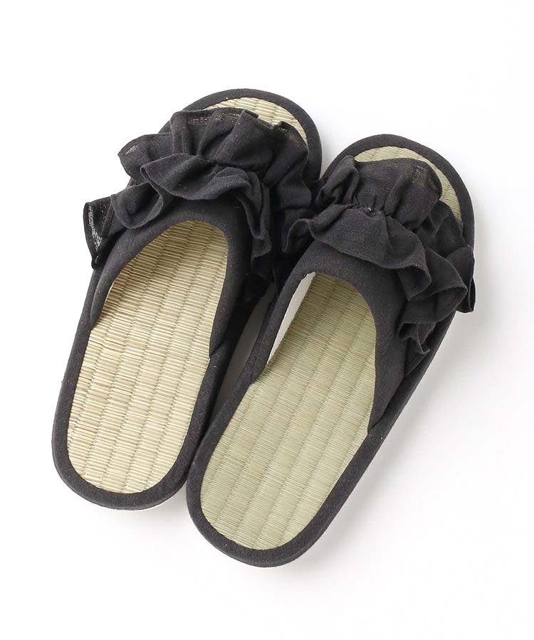 い草フリルスリッパ