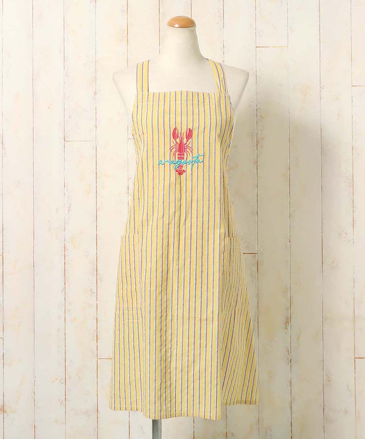 南欧モチーフ刺繍エプロン | Bleu Bleuet（ブルーブルーエ）公式通販