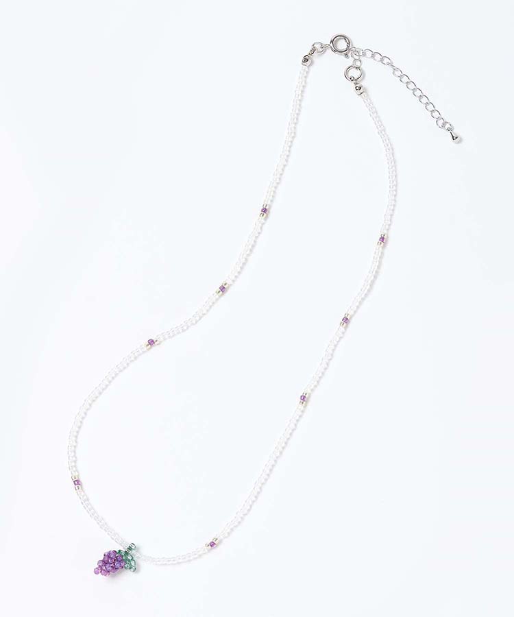 lepetaleフルーツビーズネックレス