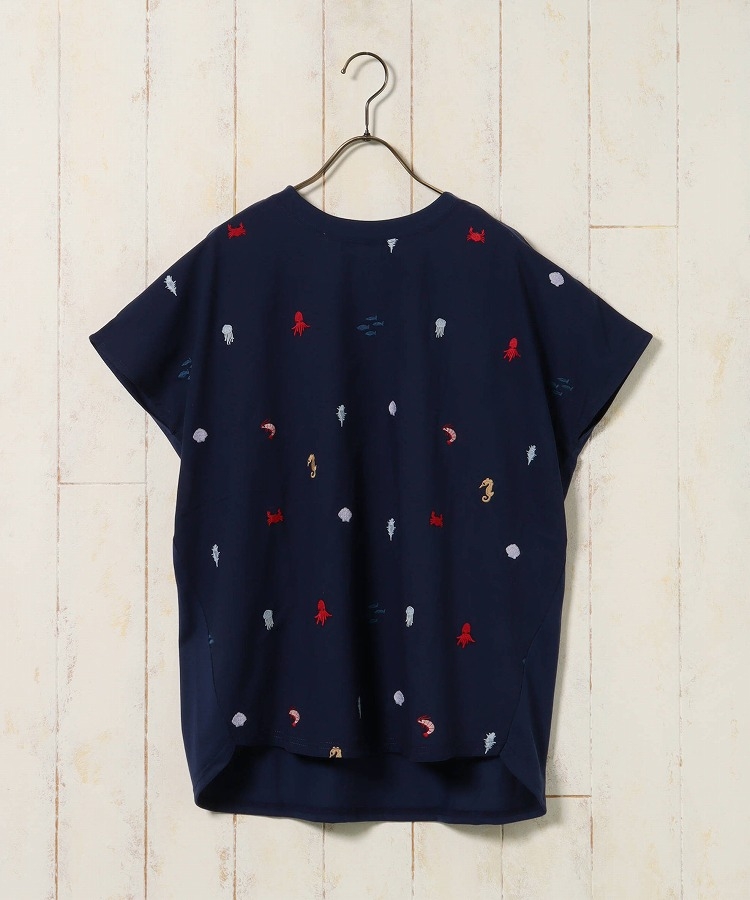 海の生き物総刺繍Tシャツ