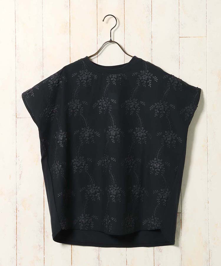 フラワー3D刺繍TシャツNO3