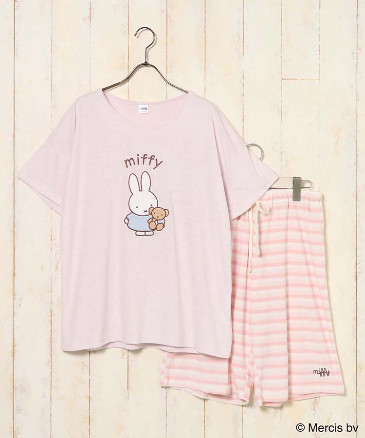 ミッフィー 半袖パイルルームウェア上下セット