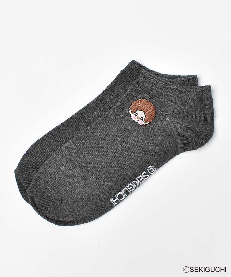 モンチッチ刺繍アンクルソックス