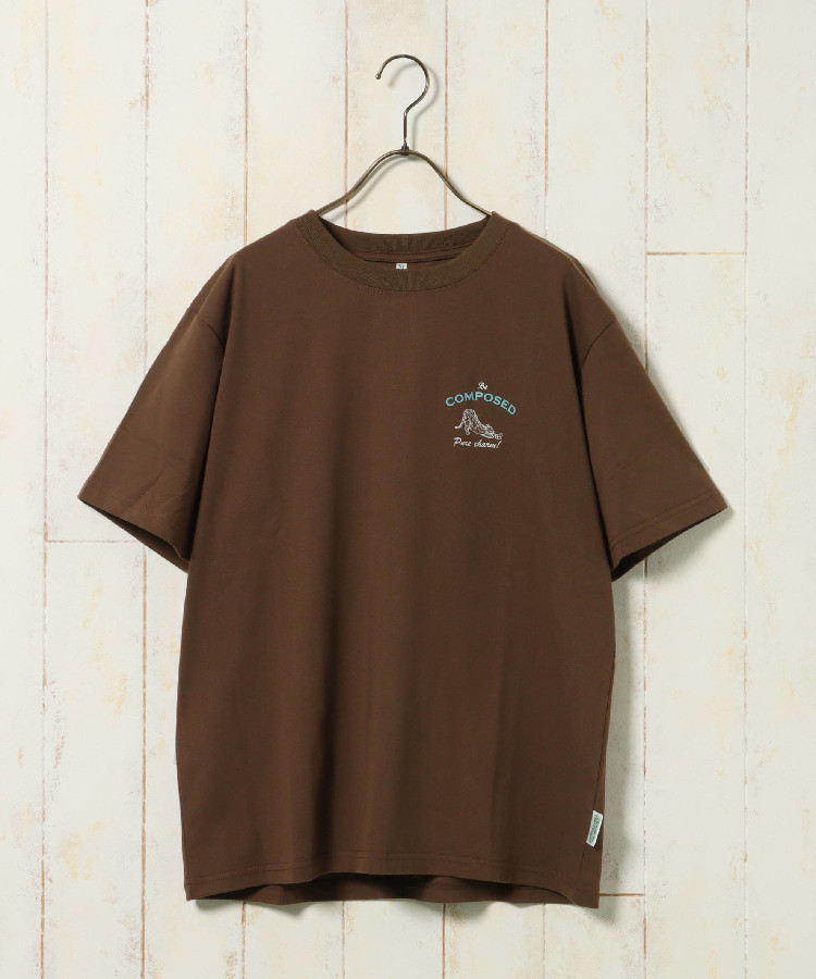 catイラストプリントTシャツ