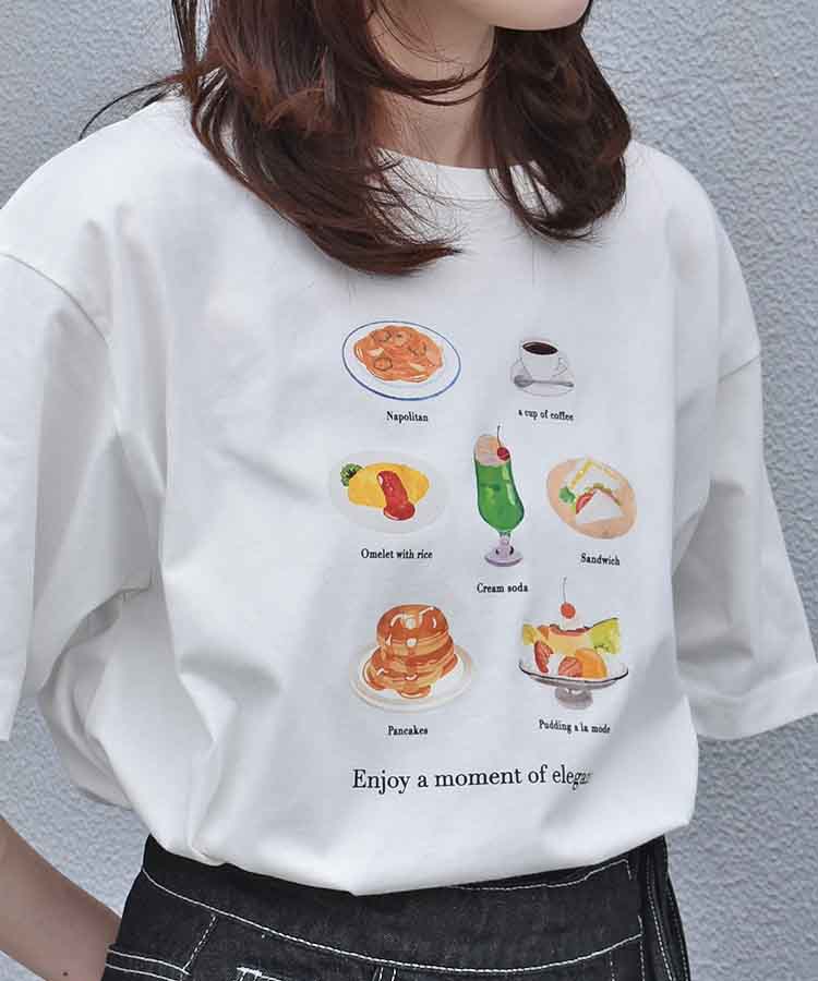 喫茶メニューロゴTシャツ