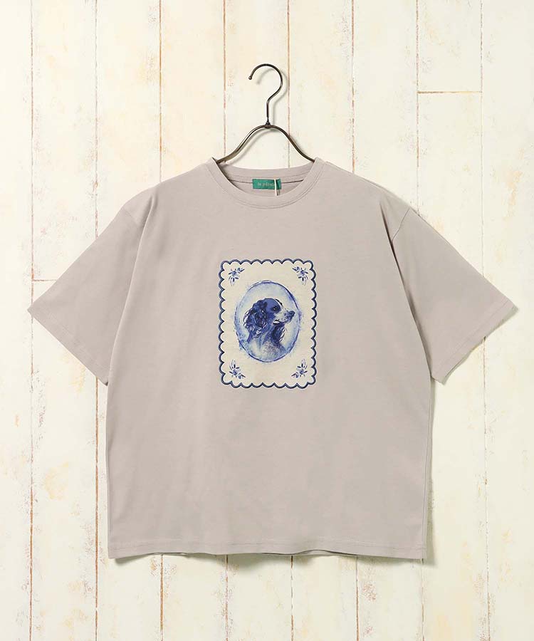 le petaleヴィンテージdogTシャツ