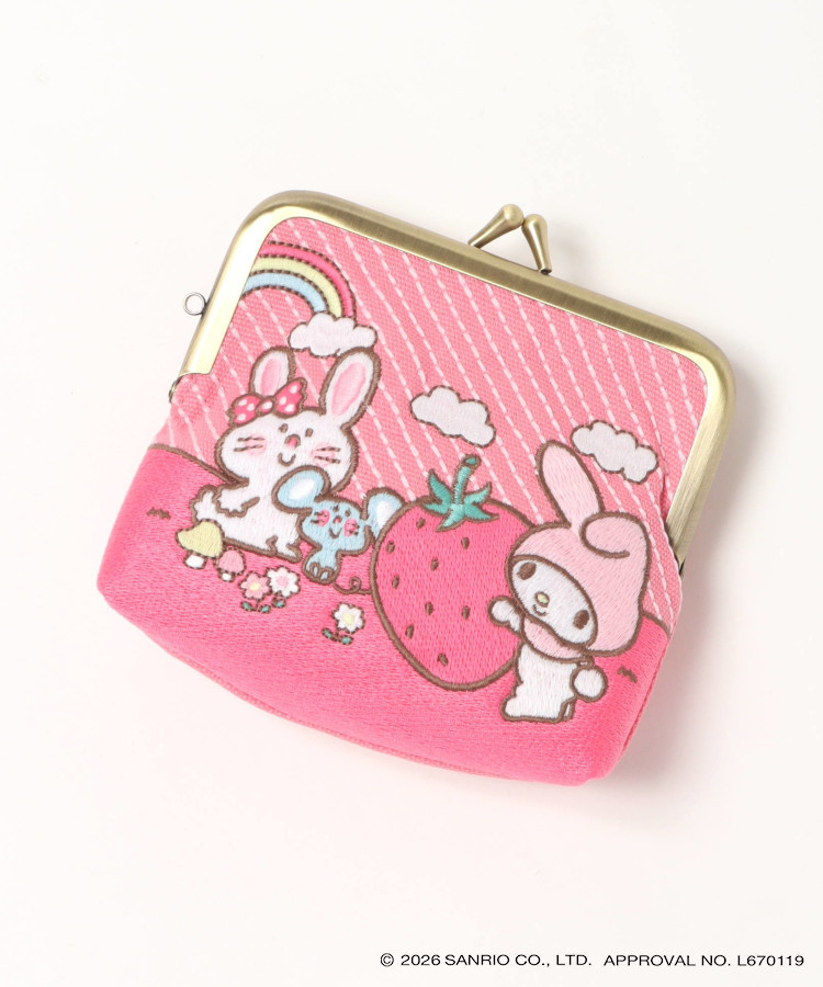サンリオキャラクターズたたみ刺繍ミニがま口ポーチ
