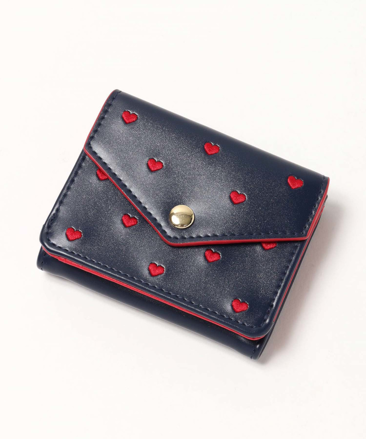 ハート刺繍ミニウォレット